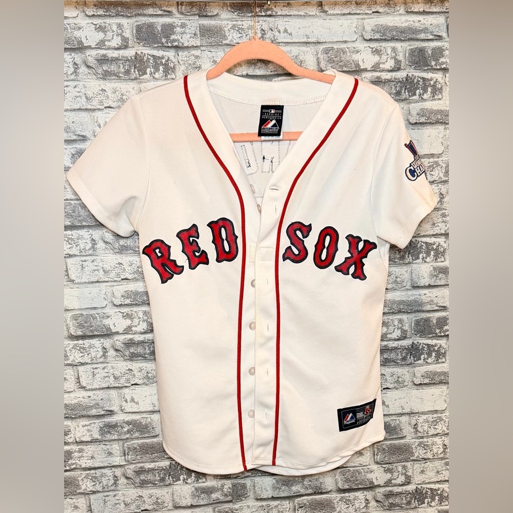 Dustin Pedroia White Boston Red Sox Women’s Jersey